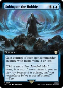 MTG Subjugate the Hobbits EXTENDED ART #107 Commander LOTR NM/Mint - Picture 1 of 1