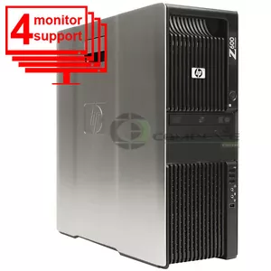 Trading 4 Monitor HP Z600 Workstation PC Intel E5506 2.13Ghz 8GB 250GB HDD Win10 - Picture 1 of 2