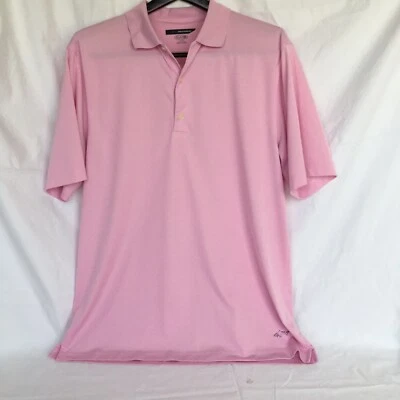 Camisa Polo de Golf Greg Norman Play Dry Shark Logo Adulto XL Rosa Ligera Foto 1 de 4