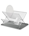 NIB MARTHA STEWART COLLECTION Space Saver Dish Rack with Drainboard Collapsible