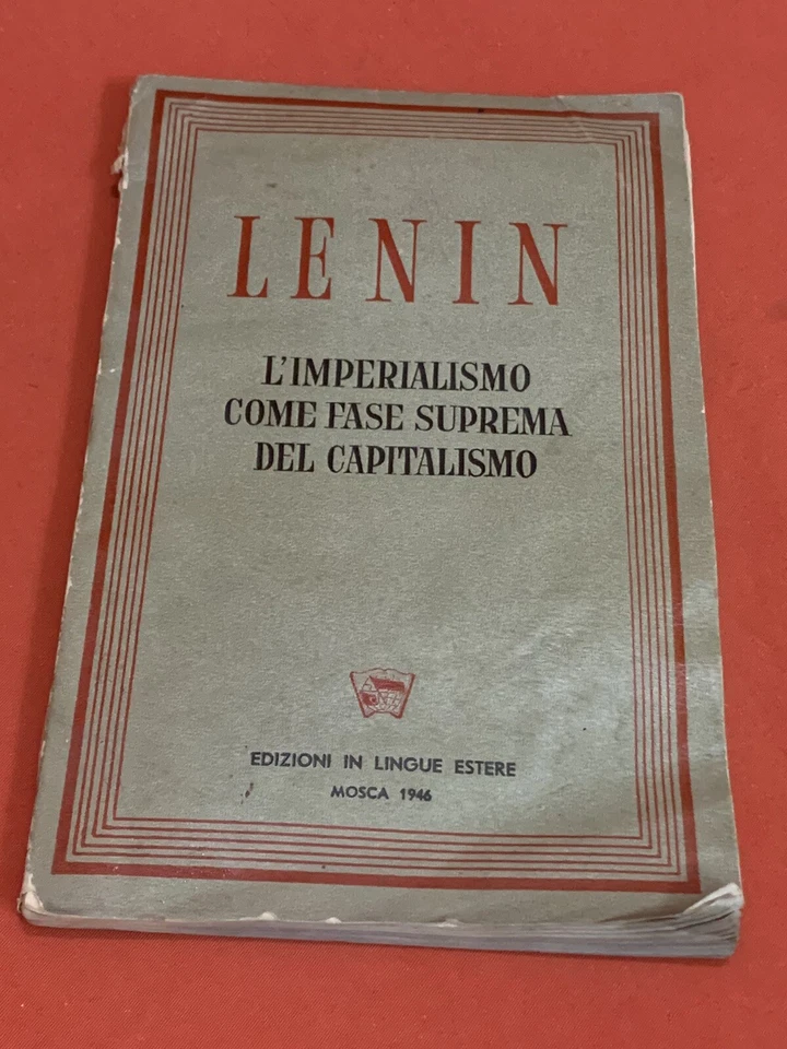 OLD ALBANIA BOOK-LENIN-L'IMPERALISMO COSE FASE SUPREMA DEL CAPITALISMO-MOSCA1946 - Image 1 of 4