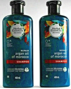 2 Count Herbal Essences Bio Renew Repair Argan Oil Of Morocco Shampoo 400 mL - Picture 1 of 2