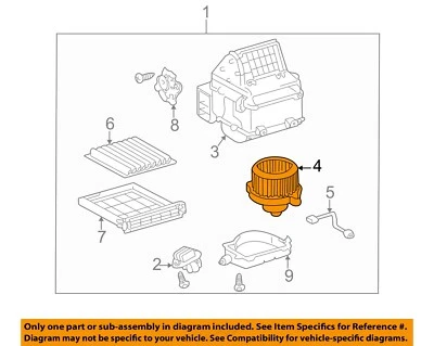 Motor soplador de climatización delantero usado se adapta a: Toyota Prius 2006 delantero grado A Foto 1 de 3