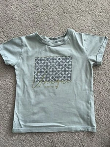 River Island Mädchen Khaki T-Shirt Oberteil. Alter 3-4 Jahre. Getragen - Bild 1 von 3