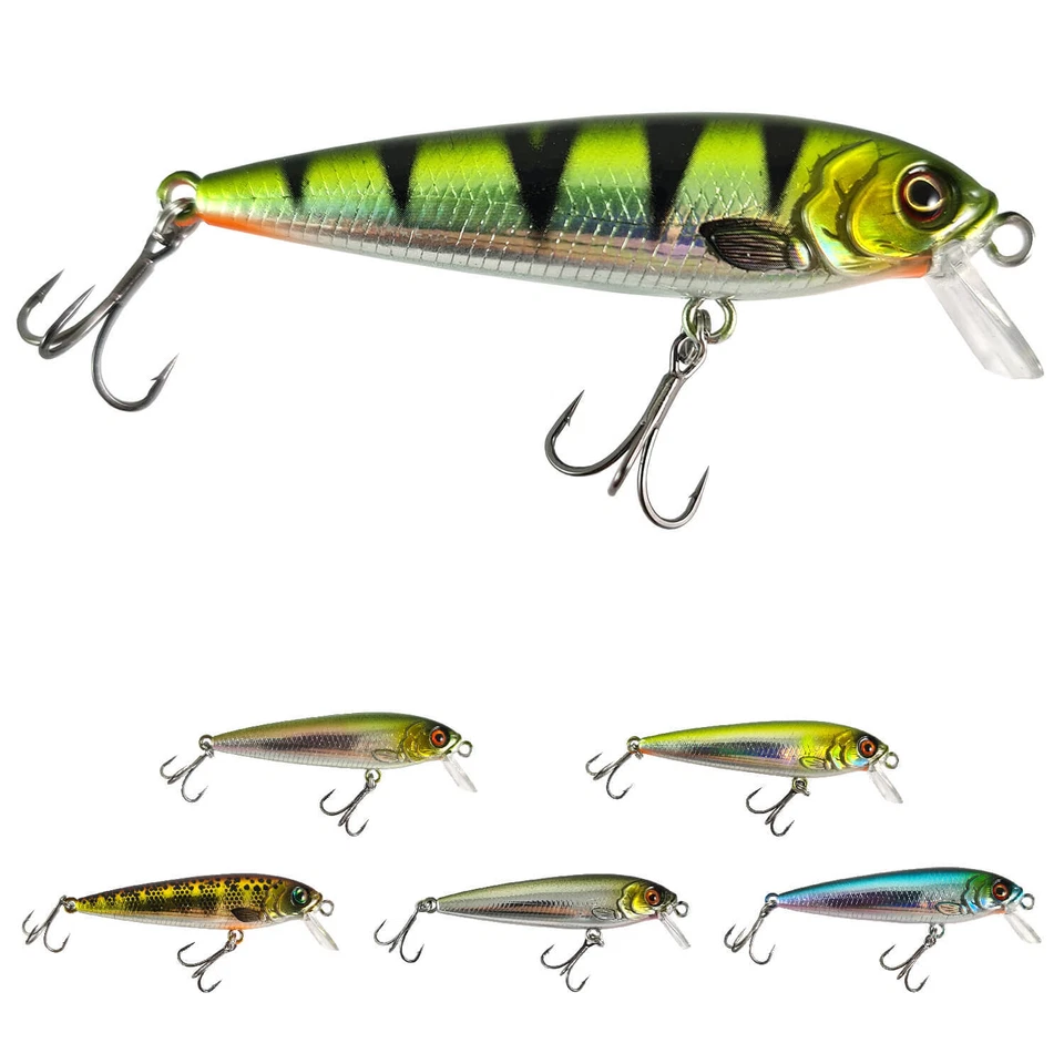 Hybrida Wobbler Mini Twitchbait W1 Kunstköder Crankbait Jerkbait Hechtköder 5cm - Bild 1 von 1
