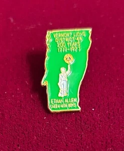 Lions Club Pins Vintage Vermont District 45 Ethan Allen Green Mountain Boys 200 - Bild 1 von 2