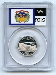 2005 S 25C Silver West Virginia Quarter PCGS PR70DCAM - Picture 1 of 2