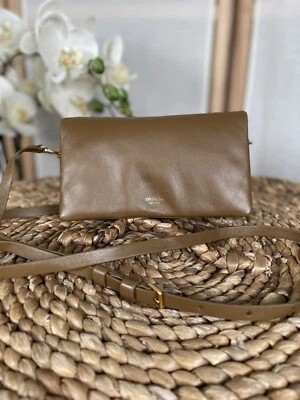 Oroton small genuine leather shoulder bag wallet on strap - Image 1 of 4