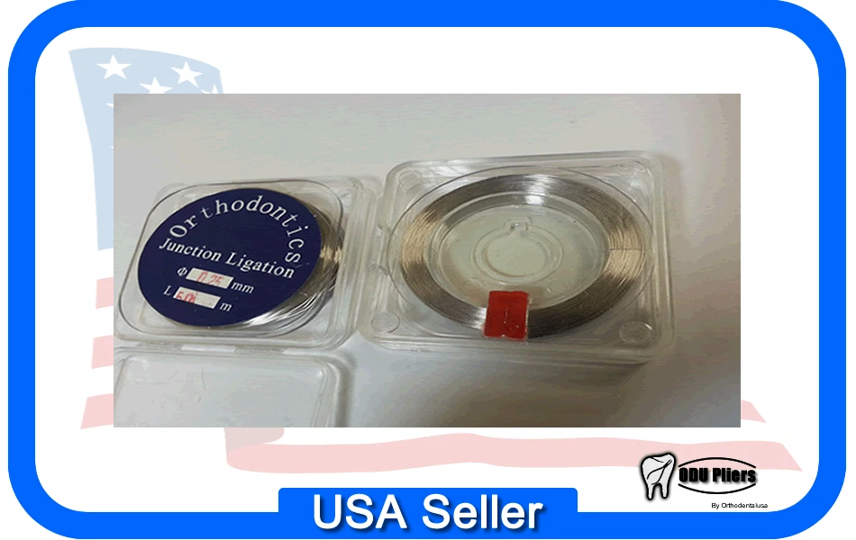 ORTHODONTIC LIGATURE WIRES .010" / 0.25 mm 50 m SPOOL SHIP from USA / USA SELLER - Image 1 of 1