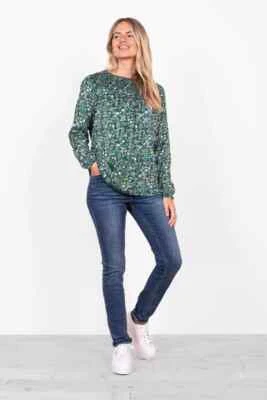 BRAKEBURN Women's Green Ditsy Blouse Floral Print Loose Fit BRAND NEW with TAGS - Image 1 of 4