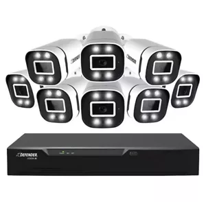 Defender Vision 8-Channel 8-Camera 4K Wired Security System with 1TB HDD DVR - Picture 1 of 1