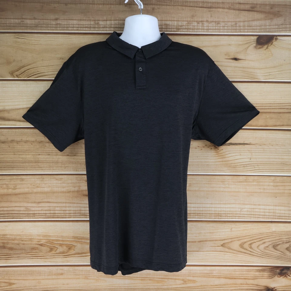 Camisa polo de golf Falls Creek para hombre talla XXL gris oscuro jaspeado 100 % poliéster Foto 1 de 4