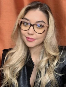 New Tom Ford TF 5673 54mm 54-16-140 Pink Cats Eye Women's Eyeglasses Frame - Picture 1 of 12