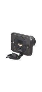 Narva USB & USB-C Flush mount Sockets with Volt & Amp Meter Display 4x4 Caravan - Picture 1 of 5