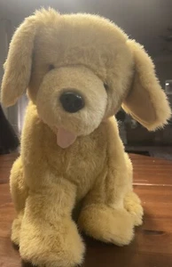 Hallmark Tan Golden Retriever Plush Puppy Dog Red Heart Collar πΆβ€ - Picture 1 of 5