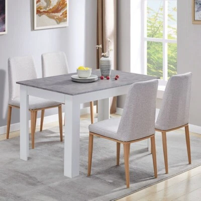 Wood Dining Table Rectangular Kitchen Dining Room 4 Seaters 120*80*75 cm Table - Image 1 of 4