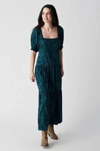 FAHERTY Somerset dress emerald chiyoda floral - Picture 1 of 11