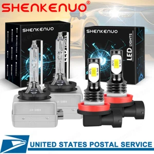 Faro delantero blanco HID alto-bajo + bombillas antiniebla LED para BMW X5 2007-2017 - Imagen 1 de 12
