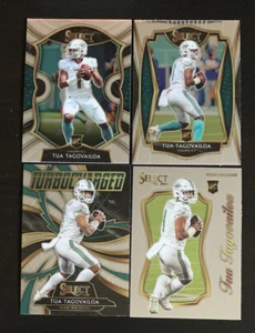 Tua Tagovailoa 2020 Select Base Rookie RC Miami Dolphins (Lote de 4) - Imagen 1 de 2