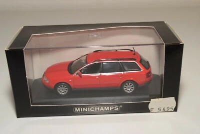 A2 1:43 MINICHAMPS AUDI A6 AVANT ROSSO COME NUOVO IMBALLATO - Immagine 1 di 4