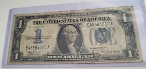 Rare 1 Dollar Bill from 1934-(blue seal) low serial number- free shipping - Picture 1 of 3