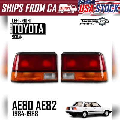 Luz trasera FIT Toyota Corolla Ae80 Ee80 Ee82 sedán 84 85 86 87 88 Foto 1 de 4