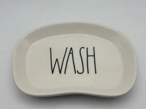Rae Dunn Ivory WASH Soap Dish Sponge Holder Farmhouse Artisan by Magenta - Picture 1 of 3