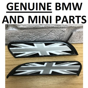 GENUINE MINI JCW F55 F56 F57 Black Jack Scuttle Inserts 51135A1D9B3. PAIR.  35B - Picture 1 of 7