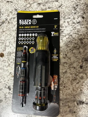 Juego de destornilladores de impacto Klein Tools 32303HD 20 en 1 con brocas de destornillador y tomas abatibles Foto 1 de 2