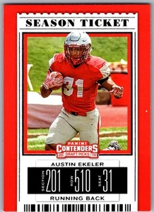 Boleto universitario Panini Contenders Draft Picks 2019 rojo Austin Ekeler Western - Imagen 1 de 2