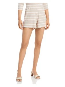 FRENCH CONNECTION Womens Beige Stretch Ruched Elastic-waist Shorts XS - Picture 1 of 3
