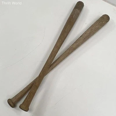 Vintage Louisville Slugger 180 Baseball Bat Lot of 2 Wooden Hillerich Bradsby - Image 1 of 4