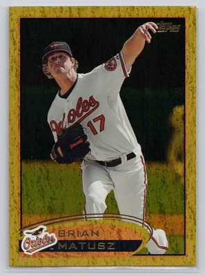 Brian Matusz 2012 Topps Gold Sparkle #84 Baltimore Orioles - Image 1 of 2