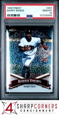 1998 FINEST #257 BARRY BONDS GIANTS PSA 10 - Image 1 of 3