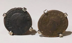 Merrin Sterling Silber Manschettenknöpfe antike römische Münzen - Bild 1 von 7