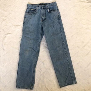 Vintage 90s Calvin Klein Blue Jeans Medium Wash Mom Jeans High Waist Women's 30 - Picture 1 of 10