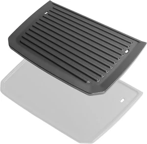 Cast Iron Grill Griddle for Weber Pulse 2000 Electric Grill 2 Pack Griddle Plate - Picture 1 of 12