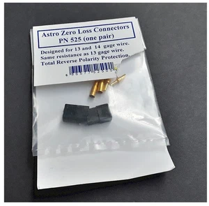 Astro Flight Inc. Zero-Loss Racing Connector Gold Plated 525 - Picture 1 of 1