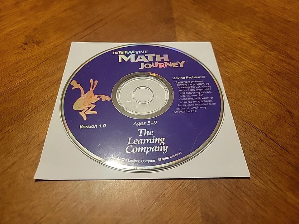 Interactive Math Journey Ages 5-9 Version 1.1 CD-ROM Loose Disc & White Sleeve - Image 1 of 1