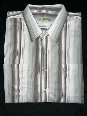 Haband Mens Western Shirt Long Sleeve, Striped, Pearl Snap Buttons, Size 3XL - Image 1 of 4