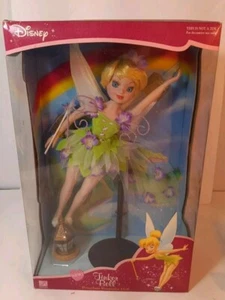 Tinker Bell Disney Messing Schlüssel Andenken Porzellan Puppe Neu in Box 2003 - Bild 1 von 2