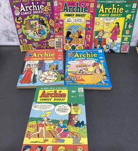 Lot Of 6 Archie Comics Digest #7,13,15,17,20,22 - Picture 1 of 11
