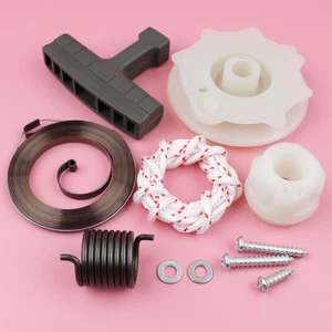 Recoil Starter Pulley Spring Kit For Husqvarna 137 142 235 240 236 w/Handle Rope - Picture 1 of 5