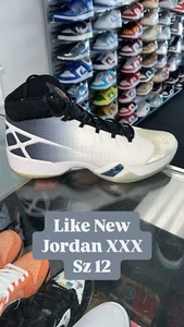 NIKE AIR JORDAN 30 XXX RETRO OG WHITE BLACK AUTHENTIC BOX SZ 12 811006-101 BRED - Picture 1 of 5