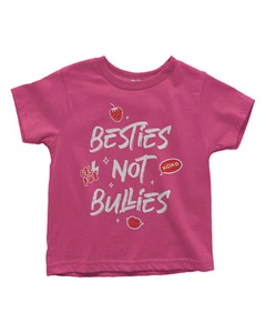 T-shirt bambino bestie non bulli anti bullismo dire - Foto 1 di 10