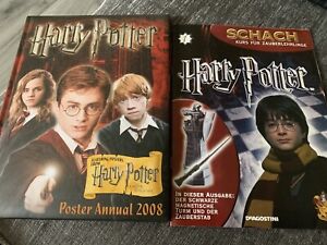Harry Potter Chess Magazine German Edition & 2008 Poster Annual - RARE