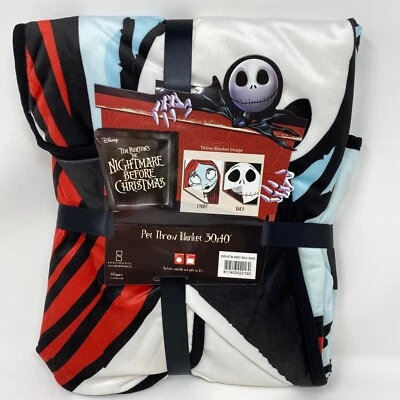NWT Disney Nightmare Before Christmas Sally and Jack Pet / Human Throw 30" x 40" - Image 1 of 4