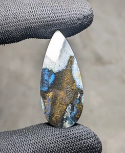 Blue Opalized Petrified Wood Multicolour Cabochon Gemstone 1JUL74 - Picture 1 of 3