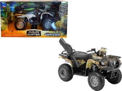 Suzuki Vinson 500 4X4 Quad Runner Green ATV 1/12 Diecast Motorcycle Model by New - Image 1 of 4