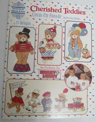 Cross Stitch Cherished Teddies Circus on Parade Patterns New Priscilla Hillman - Image 1 of 4